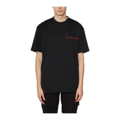 44 Label Group Bomullstryck T-shirt Black, Herr