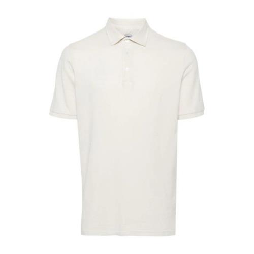 Fedeli Slim Fit Bomull Polo Tröja Beige, Herr