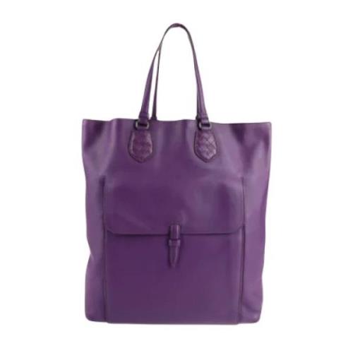 Bottega Veneta Vintage Pre-owned Laeder handvskor Purple, Dam