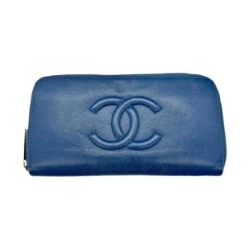 Chanel Vintage Pre-owned Laeder plnbcker Blue, Dam