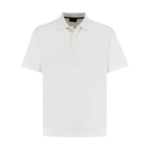 Brioni Herr Bomull Polo Tröja White, Herr