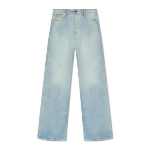 Vetements Jeans with wide legs Blue, Herr