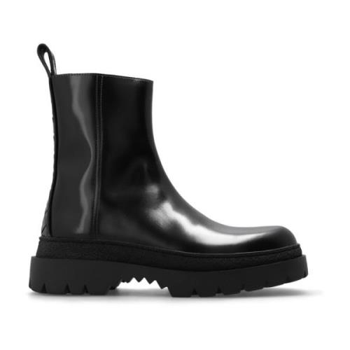 Bottega Veneta Läder ankelboots Black, Herr