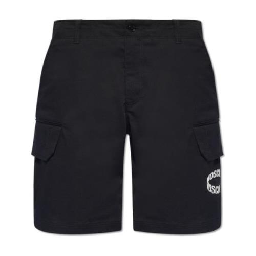 Moschino Cargoshorts Black, Herr