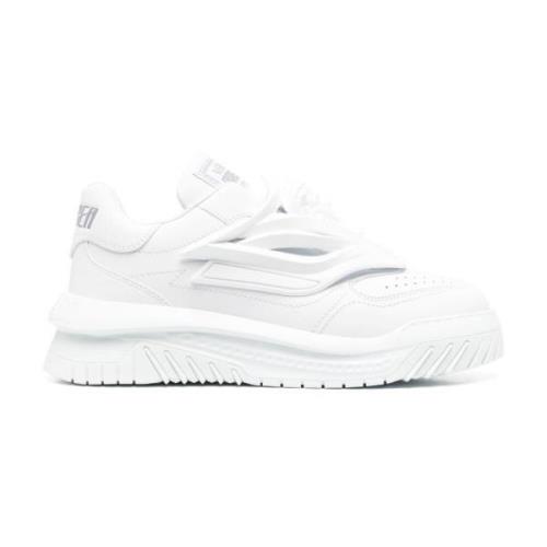 Versace Sneakers i kalvskinn White, Herr