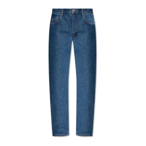 A.p.c. Avslappnade straight leg jeans Blue, Dam