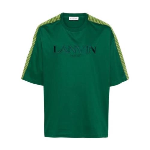 Lanvin Oversize Flask T-Shirt Green, Herr
