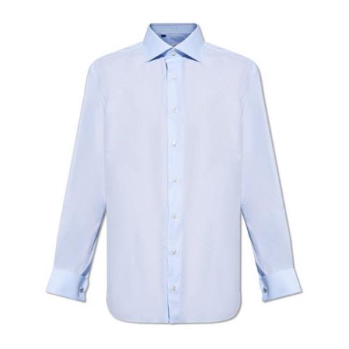 Brioni Klassisk skjorta Blue, Herr