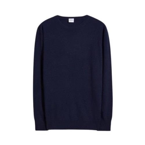 Aspesi Tidlös Cashmere Crew Neck Sweater Blue, Herr