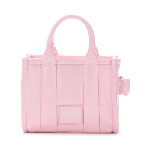 Marc Jacobs The Shiny Crinkle Mini Tote i rosa Pink, Dam