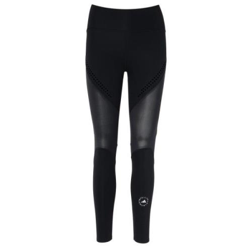 Adidas by Stella McCartney Svarta tekniska leggings med perforerade de...