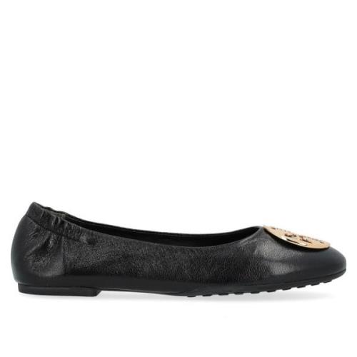 Tory Burch Svart Läder Claire Ballerina Black, Dam