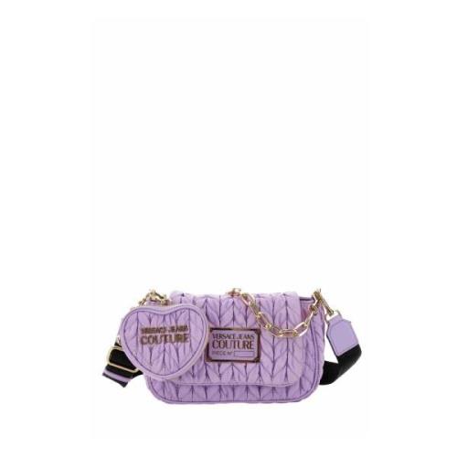 Versace Jeans Couture Knäckiga Vadderade Väskor Purple, Dam