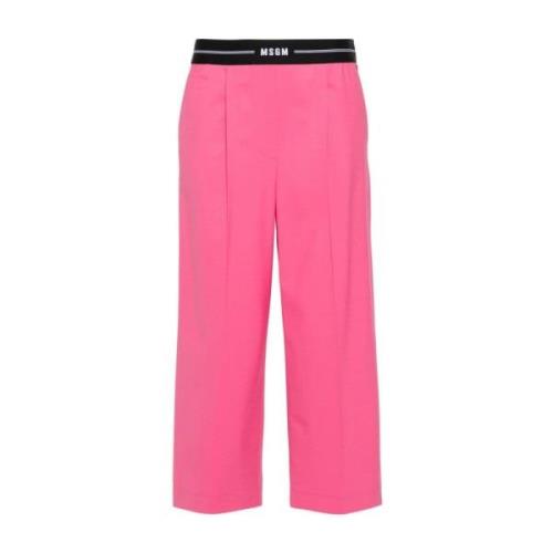 Msgm Stiliga Byxor Pink, Dam