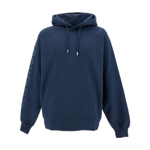 Jacquemus LE Hoodie Typo Sweaters Blue, Herr