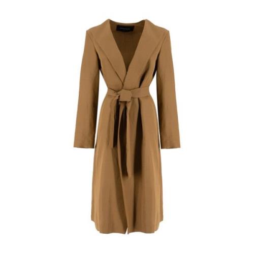 Fabiana Filippi Trenchcoat med flytande linjer Brown, Dam