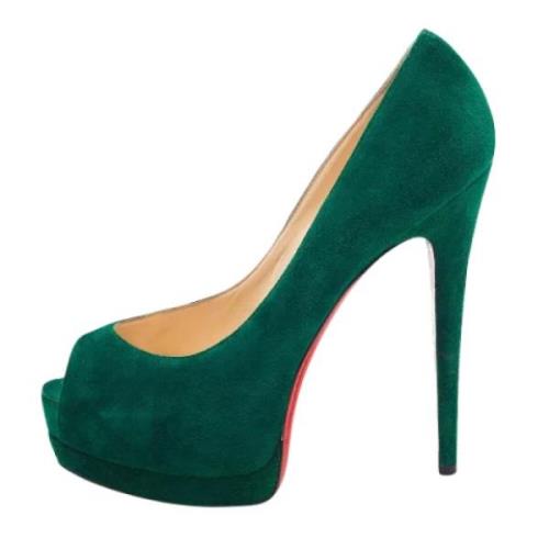 Christian Louboutin Pre-owned Pre-owned Mocka klackskor Green, Dam