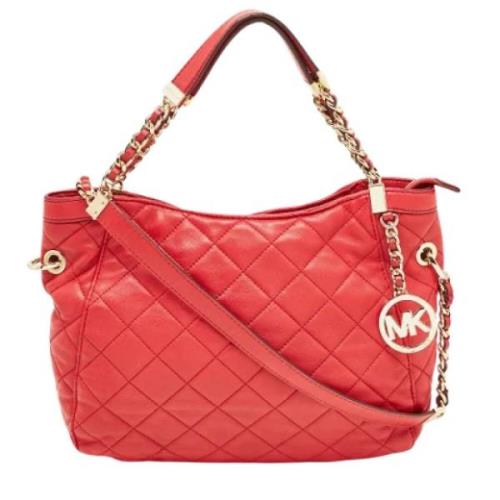 Michael Kors Pre-owned Pre-owned Laeder handvskor Red, Dam