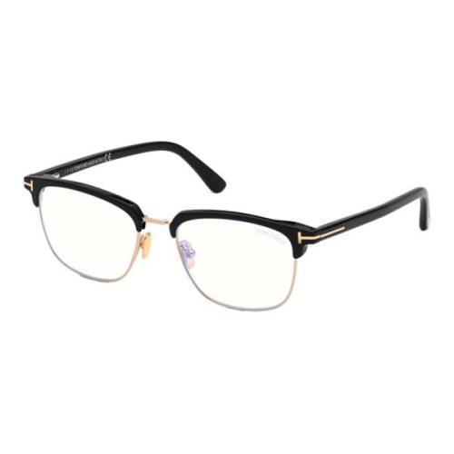 Tom Ford Stiliga Glasögonbågar med Blått Blockeringsfilter Black, Unis...