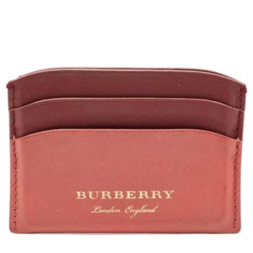 Burberry Vintage Pre-owned Laeder plnbcker Red, Dam