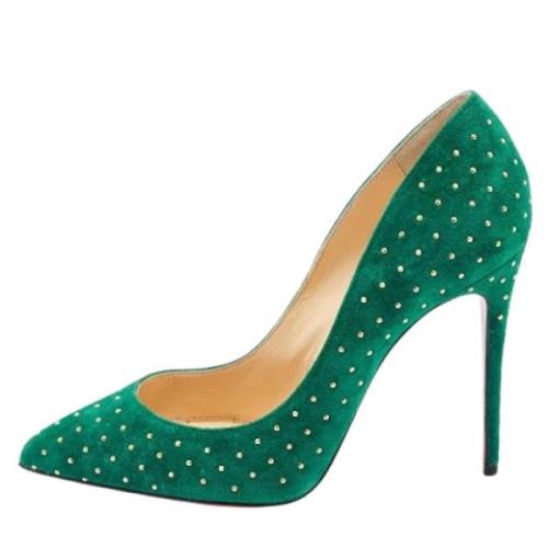 Christian Louboutin Pre-owned Pre-owned Mocka klackskor Green, Dam