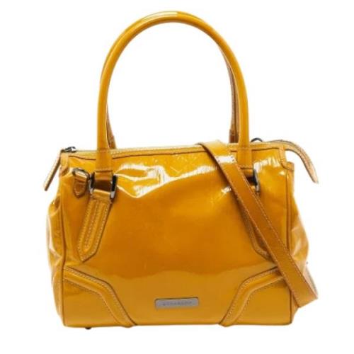 Burberry Vintage Pre-owned Laeder totevskor Yellow, Dam