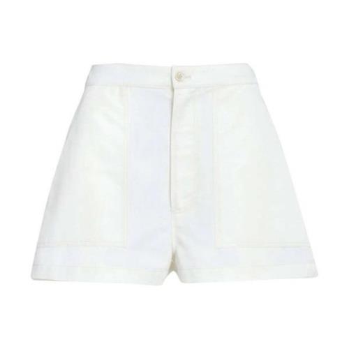 Marni Broderade höga shorts White, Dam