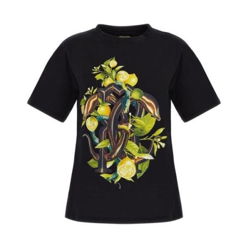 Roberto Cavalli Svarta T-shirts och Polos Black, Dam