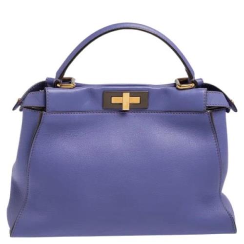 Fendi Vintage Pre-owned Laeder handvskor Purple, Dam