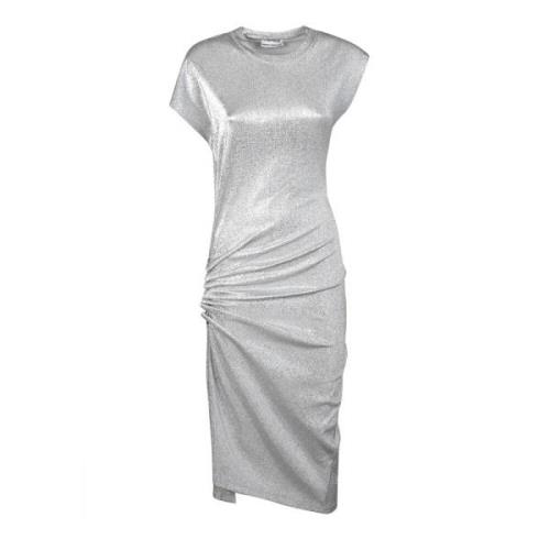 Paco Rabanne Silver Midi Klänning Gray, Dam