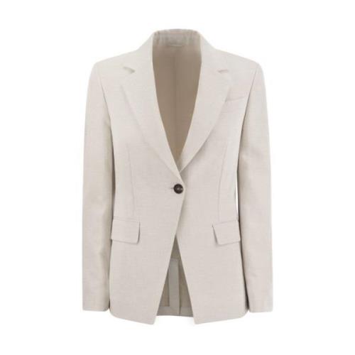 Brunello Cucinelli Stilfull Jacka Beige, Dam