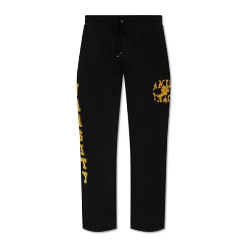 Amiri Sweatpants med logotyp Black, Herr