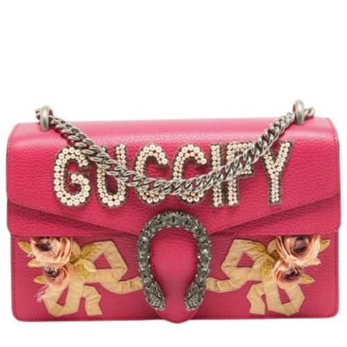 Gucci Vintage Pre-owned Laeder gucci-vskor Pink, Dam