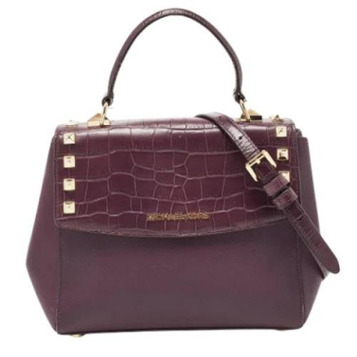 Michael Kors Pre-owned Pre-owned Laeder handvskor Purple, Dam