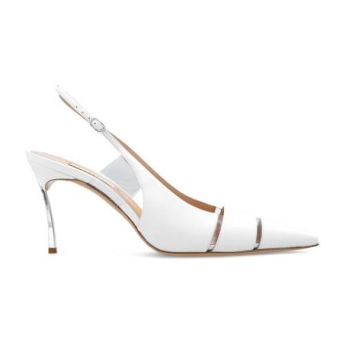 Casadei Blade läderpumps White, Dam