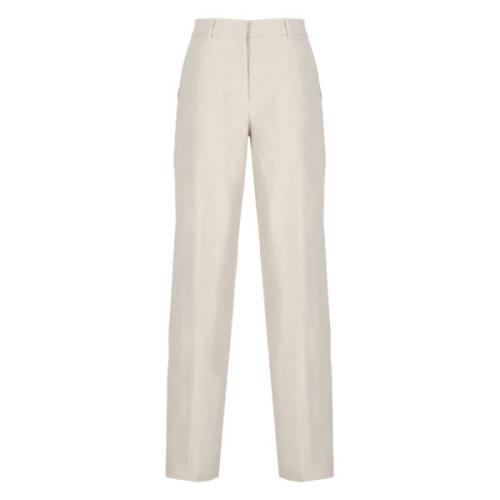 Calvin Klein Straight Trousers Beige, Dam