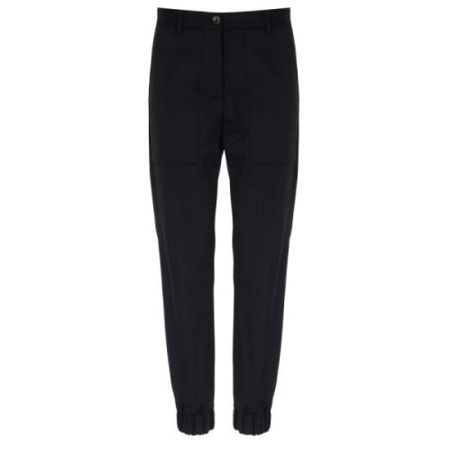 Nine In The Morning Svarta Afrodite Slim-Fit Byxor för Kvinnor Black, ...