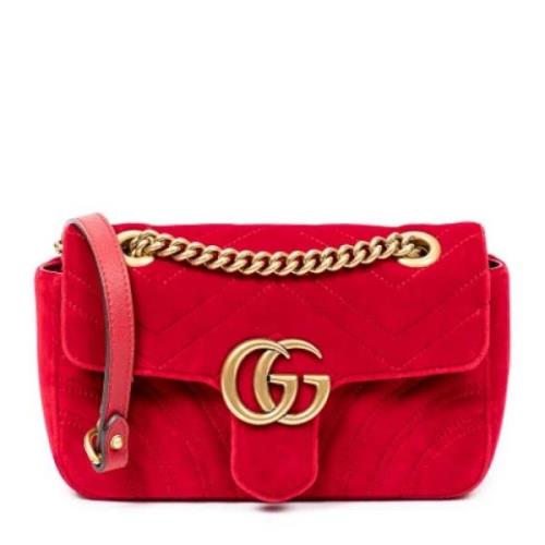 Gucci Vintage Pre-owned Laeder gucci-vskor Red, Dam