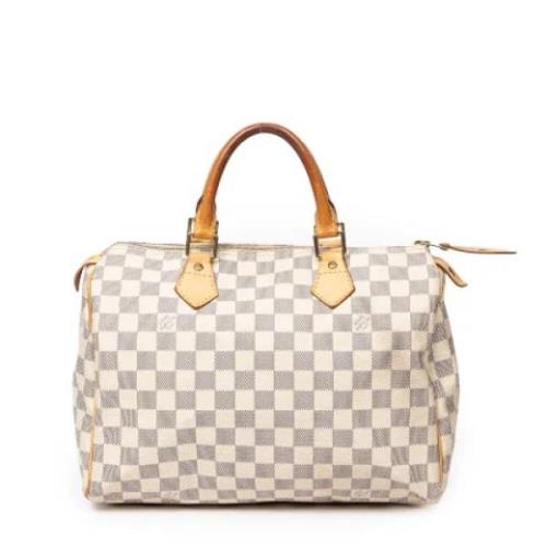 Louis Vuitton Vintage Pre-owned Tyg handvskor Beige, Dam