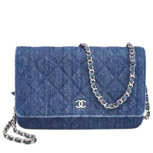 Chanel Vintage Pre-owned Canvas plnbcker Blue, Dam