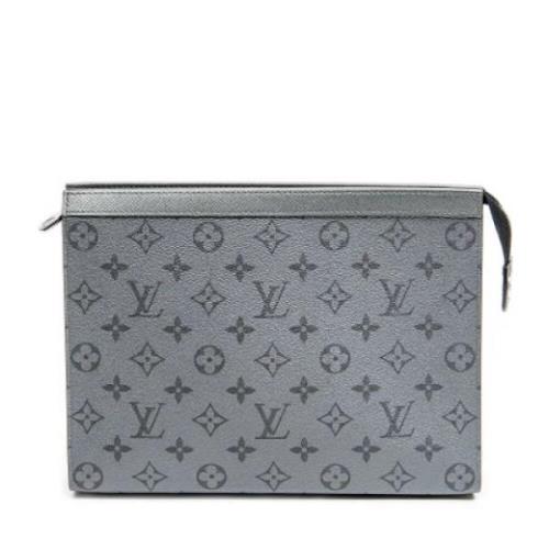 Louis Vuitton Vintage Pre-owned Tyg handvskor Gray, Dam