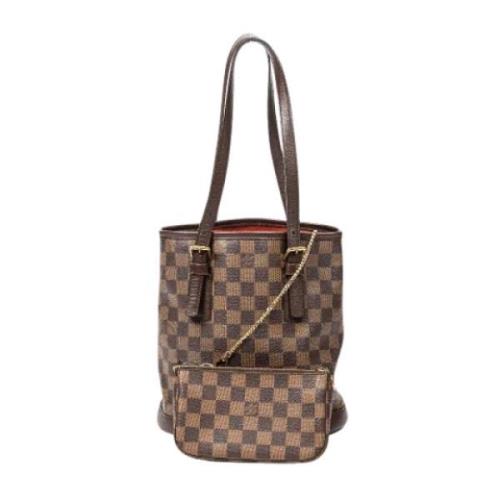 Louis Vuitton Vintage Pre-owned Tyg louis-vuitton-vskor Brown, Dam