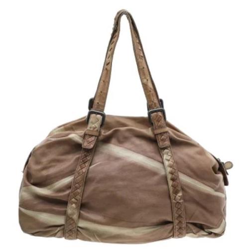 Bottega Veneta Vintage Pre-owned Laeder handvskor Beige, Dam