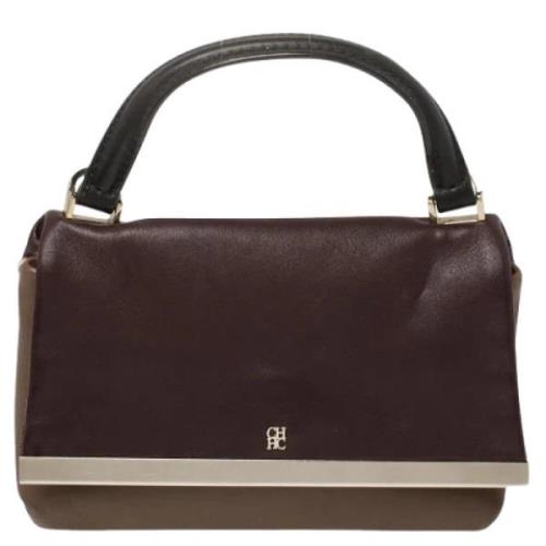 Carolina Herrera Pre-owned Pre-owned Laeder handvskor Brown, Dam