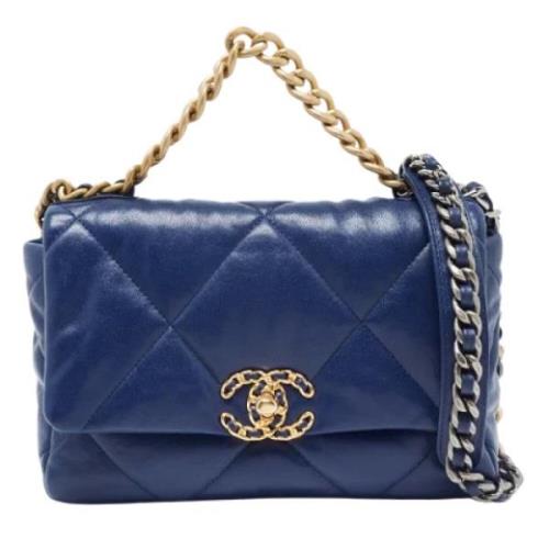 Chanel Vintage Pre-owned Laeder chanel-vskor Blue, Dam