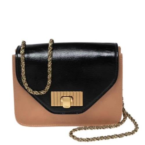 Chloé Pre-owned Pre-owned Satin axelremsvskor Black, Dam