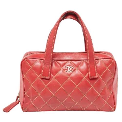 Chanel Vintage Pre-owned Laeder chanel-vskor Red, Dam