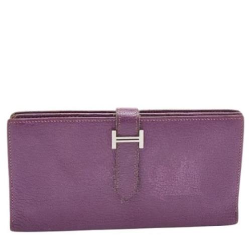 Hermès Vintage Pre-owned Laeder plnbcker Purple, Dam