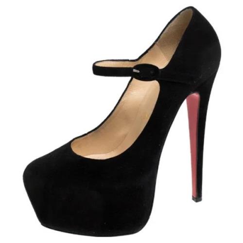 Christian Louboutin Pre-owned Pre-owned Mocka klackskor Black, Dam