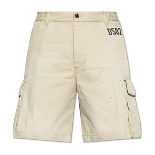 Dsquared2 Cargo shorts Beige, Herr